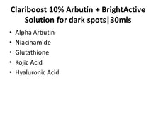 Load image into Gallery viewer, Clariboost 10% Arbutin + BrightActive Solution For Dark Spots|30mls
