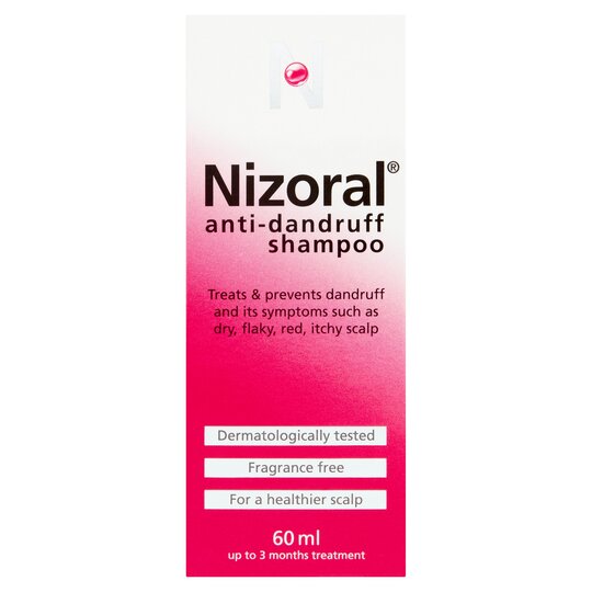 Nizoral anti-dandruff shampoo-60mls(Unboxed)