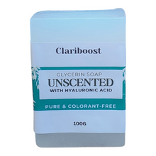 Load image into Gallery viewer, Clariboost unscented hyaluronic acid glycerin soap-100g
